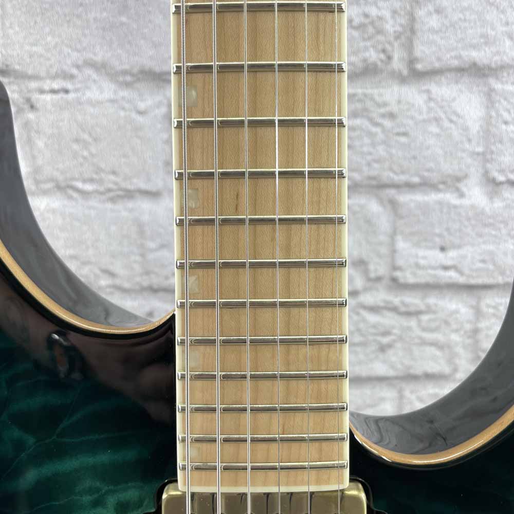 Used:  ESP E-II M-II Electric Guitar - Black Turquoise