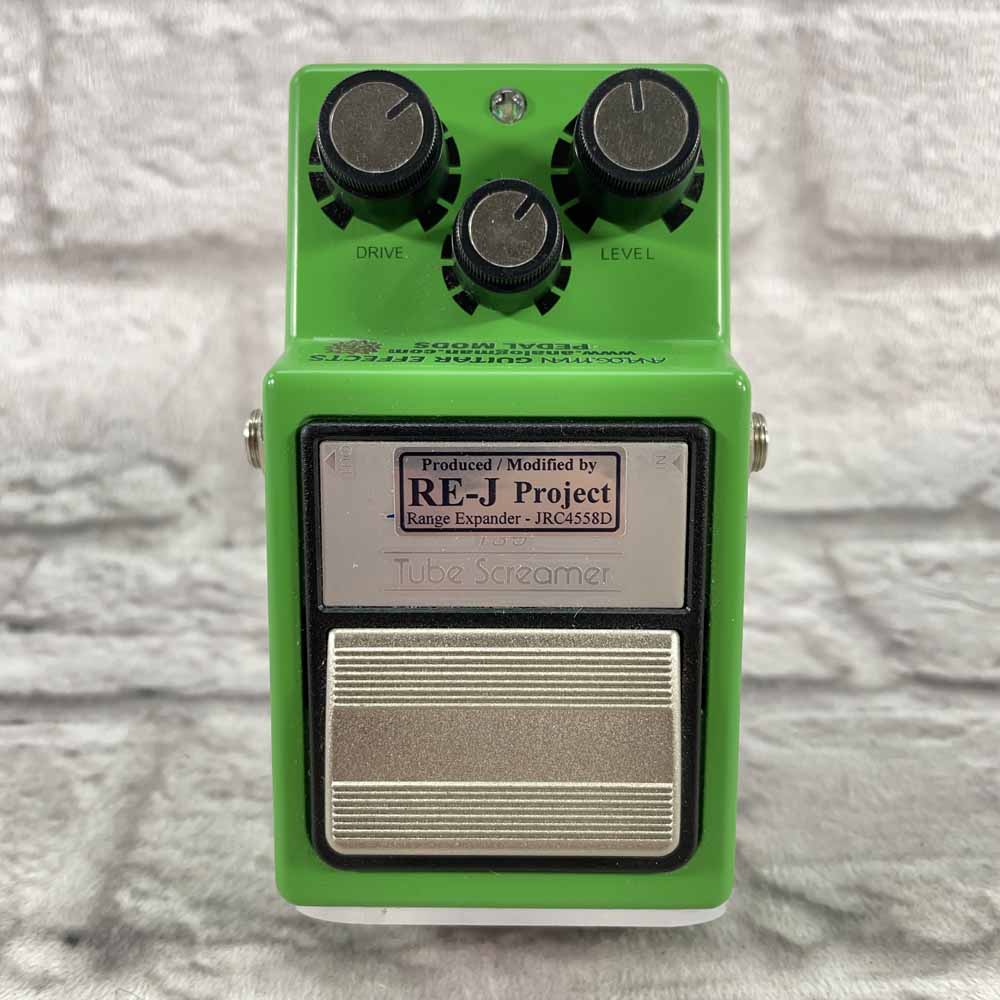 Used:  Analog Man Ibanez RE-J Tube Screamer Silver Option Overdrive Pedal