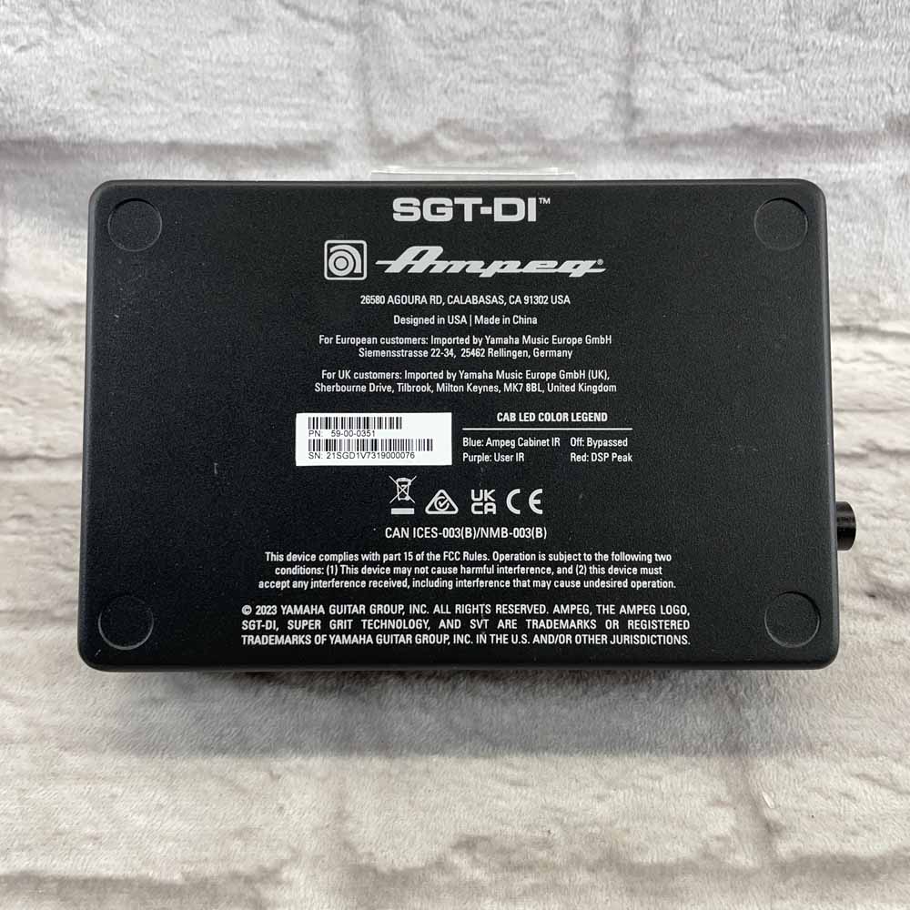 Used:  Ampeg SGT-DI Preamp & DI