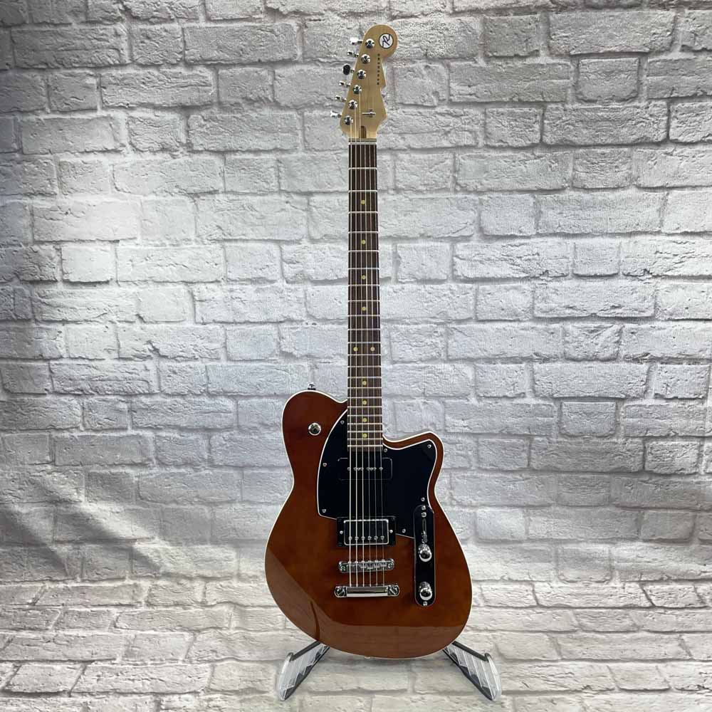 DEMO - Flipside Music Exclusive Reverend Guitars Double Agent OG Violin Brown,  Rosewood Stop Tail