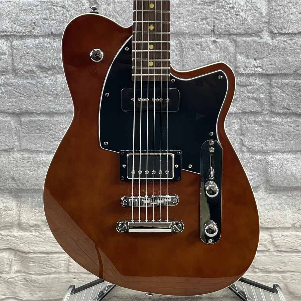 DEMO - Flipside Music Exclusive Reverend Guitars Double Agent OG Violin Brown,  Rosewood Stop Tail