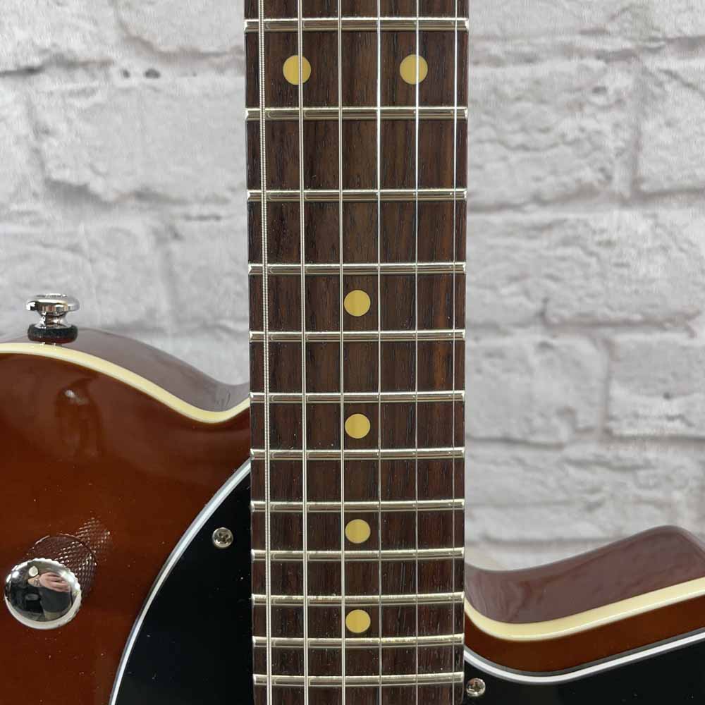 DEMO - Flipside Music Exclusive Reverend Guitars Double Agent OG Violin Brown,  Rosewood Stop Tail