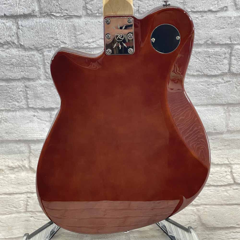 DEMO - Flipside Music Exclusive Reverend Guitars Double Agent OG Violin Brown,  Rosewood Stop Tail