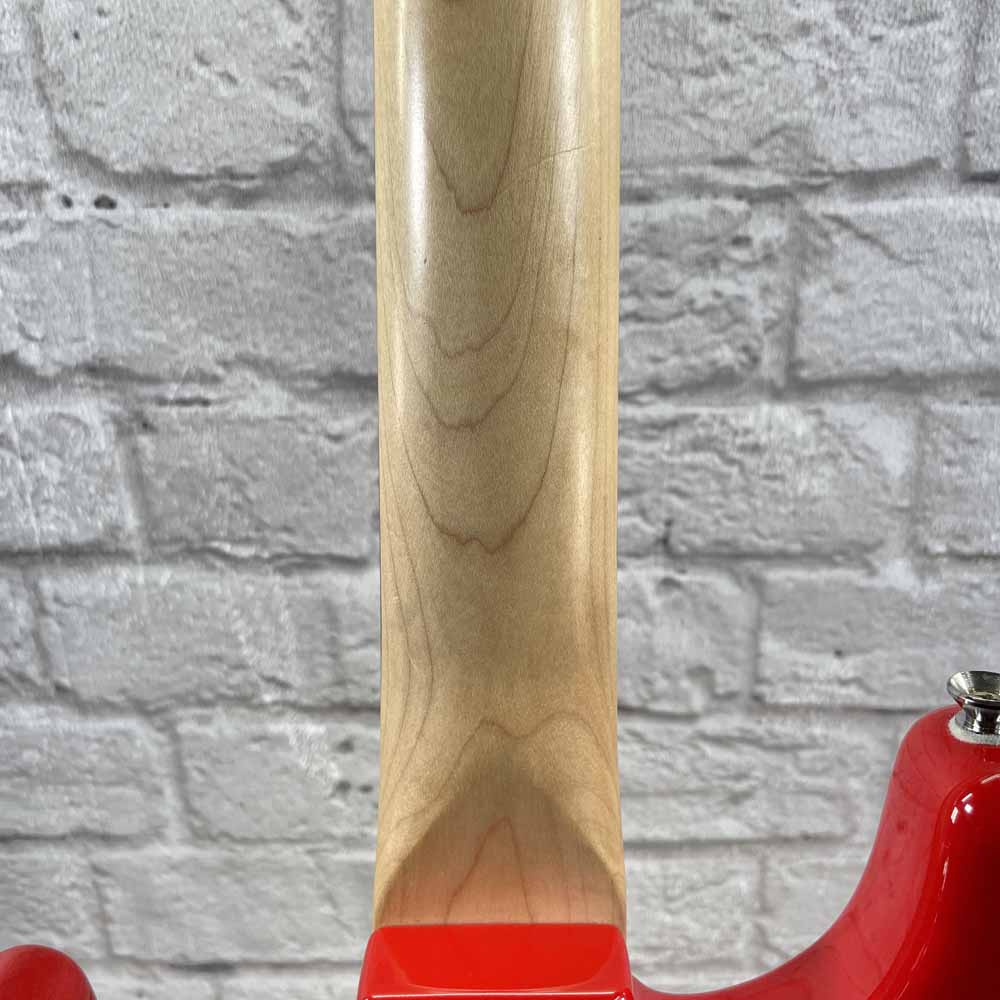 Used:  Squier Mini Strat Electric Guitar - Red