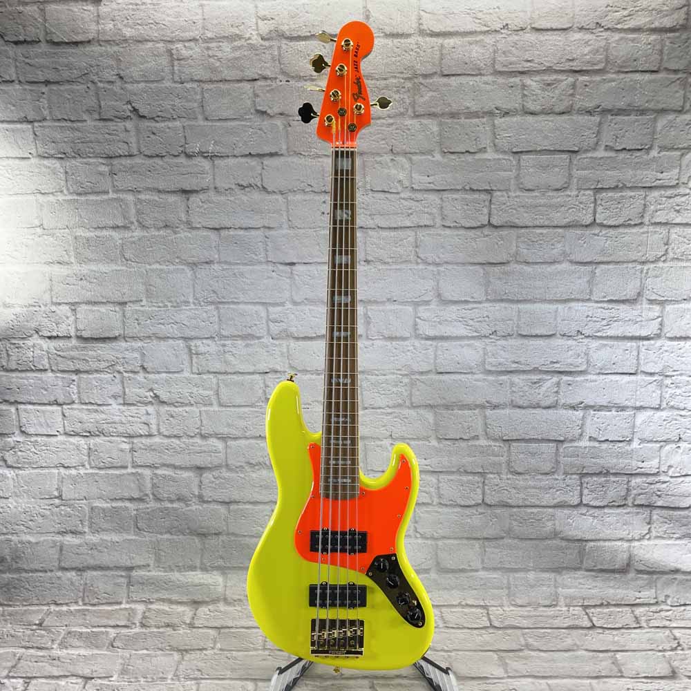 Used:   Fender MonoNeon 5 String Jazz Bass Guitar