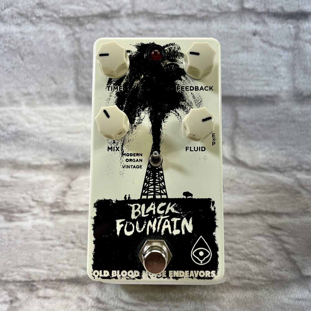 Used:  Old Blood Noise Endeavors Black Fountain Delay Pedal