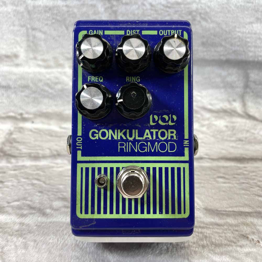 Used:  DOD Gonkulator Ring Modulator Pedal
