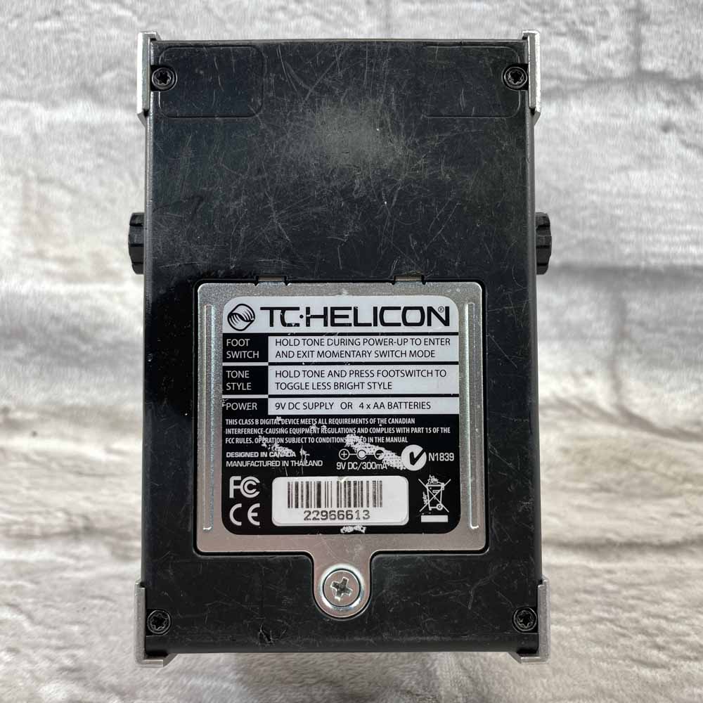 Used:  TC Helicon Talk Box Synth Pedal
