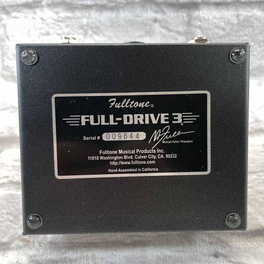 Used:  Fulltone Full-Drive3 Overdrive Pedal
