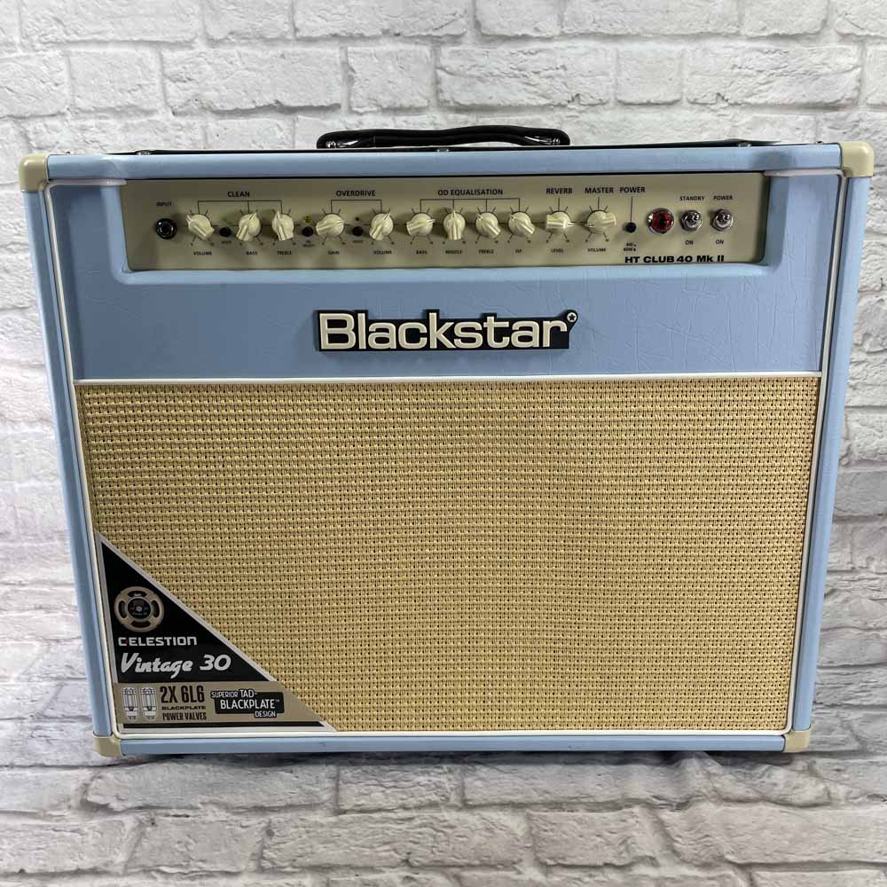 Used:   Blackstar Amplification HT Club 40 MKII "Black & Blue" 40-Watt 1x12 Tube Guitar Combo Amp