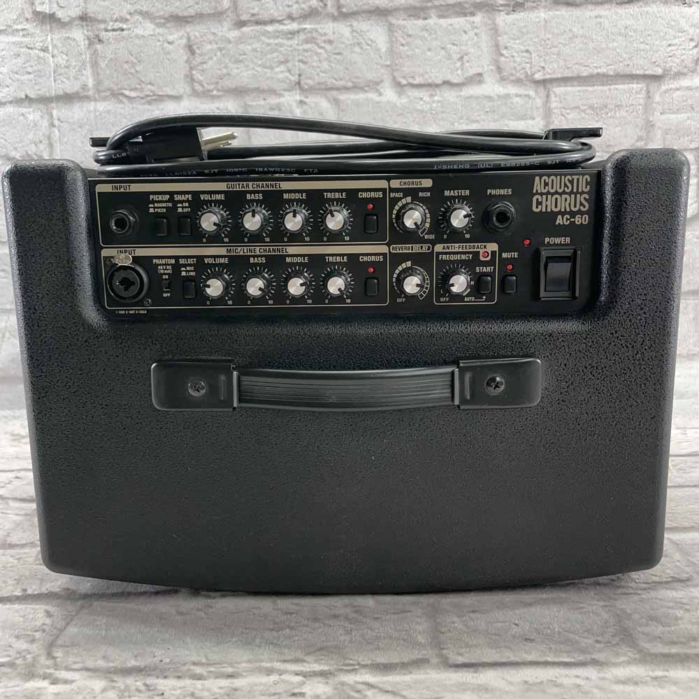 Used: Roland AC-60 Acoustic Chorus 2-Channel 60-Watt Acoustic Guitar Combo  Amp