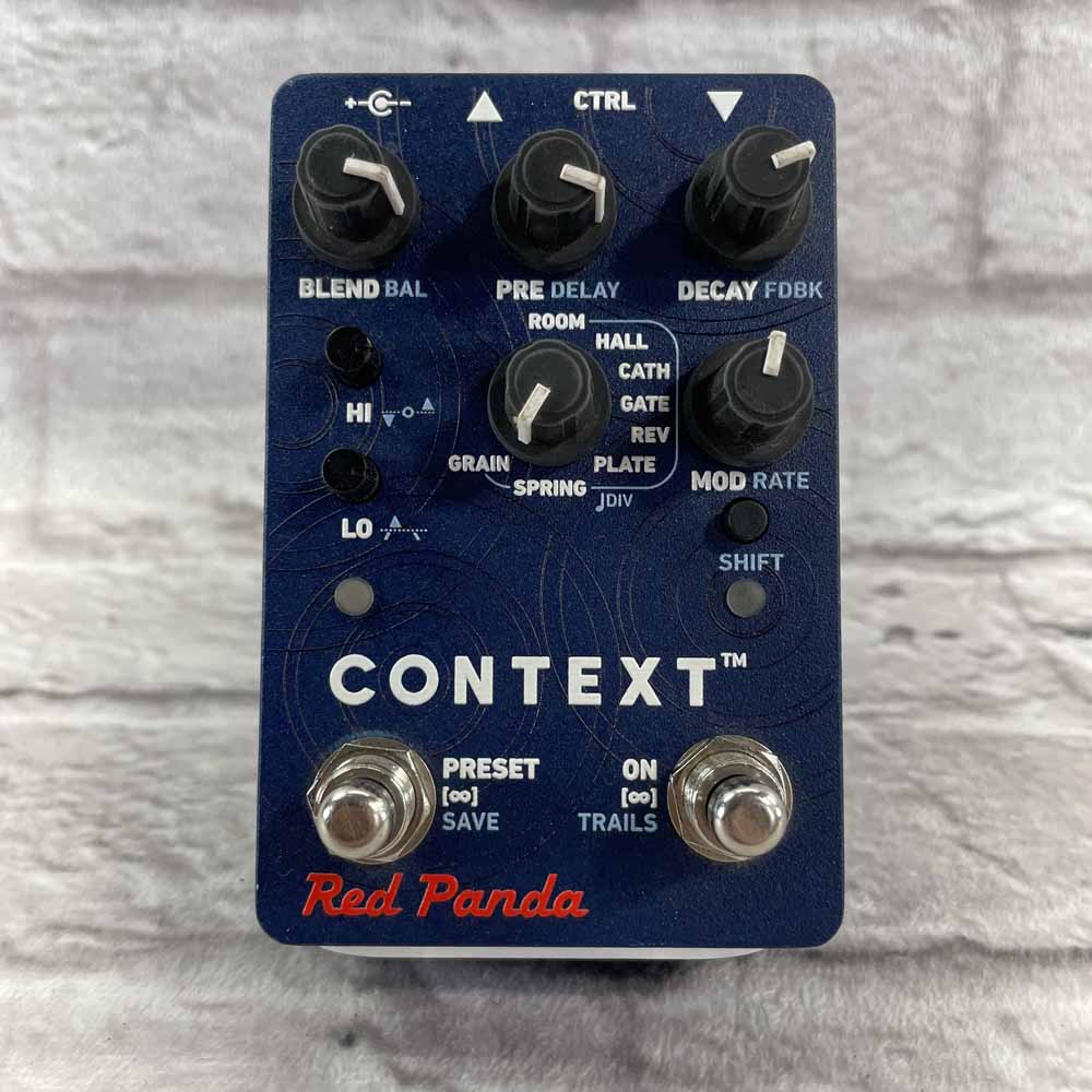 Used:  Red Panda Context Reverb Pedal