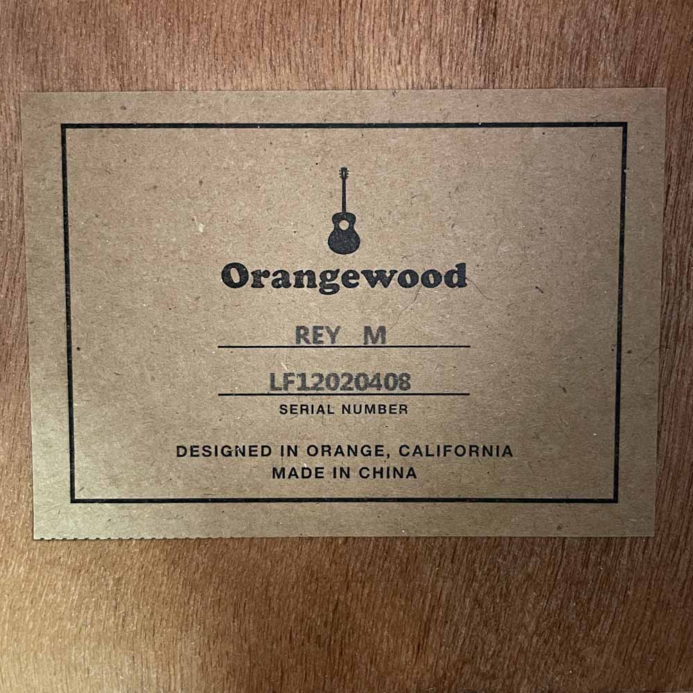 Used:  Orangewood REY M Acoustic Guitar - Natural
