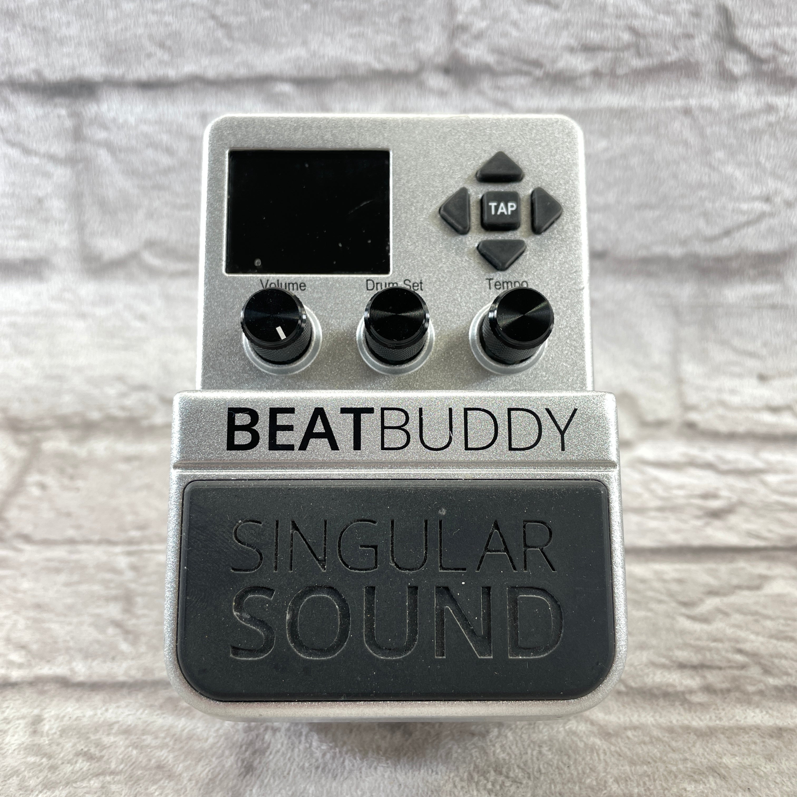 Used:  Singular Sound BeatBuddy Drum Machine Pedal