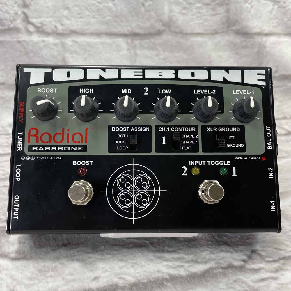 Used:  Radial Engineering Tonebone Bassbone Bass Preamp & Boost