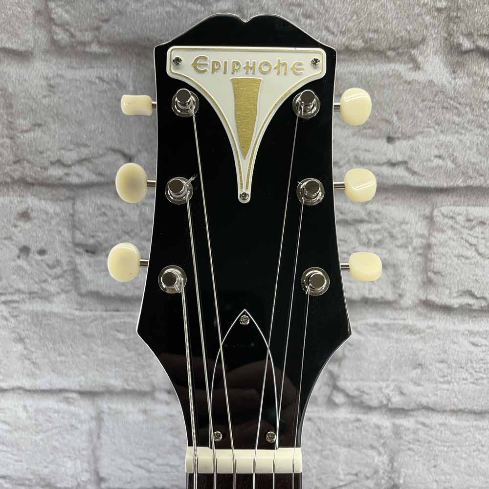 Used:  Epiphone Crestwood Custom Tremotone Electric Guitar - Polaris White