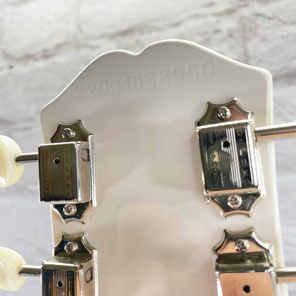 Used:  Epiphone Crestwood Custom Tremotone Electric Guitar - Polaris White
