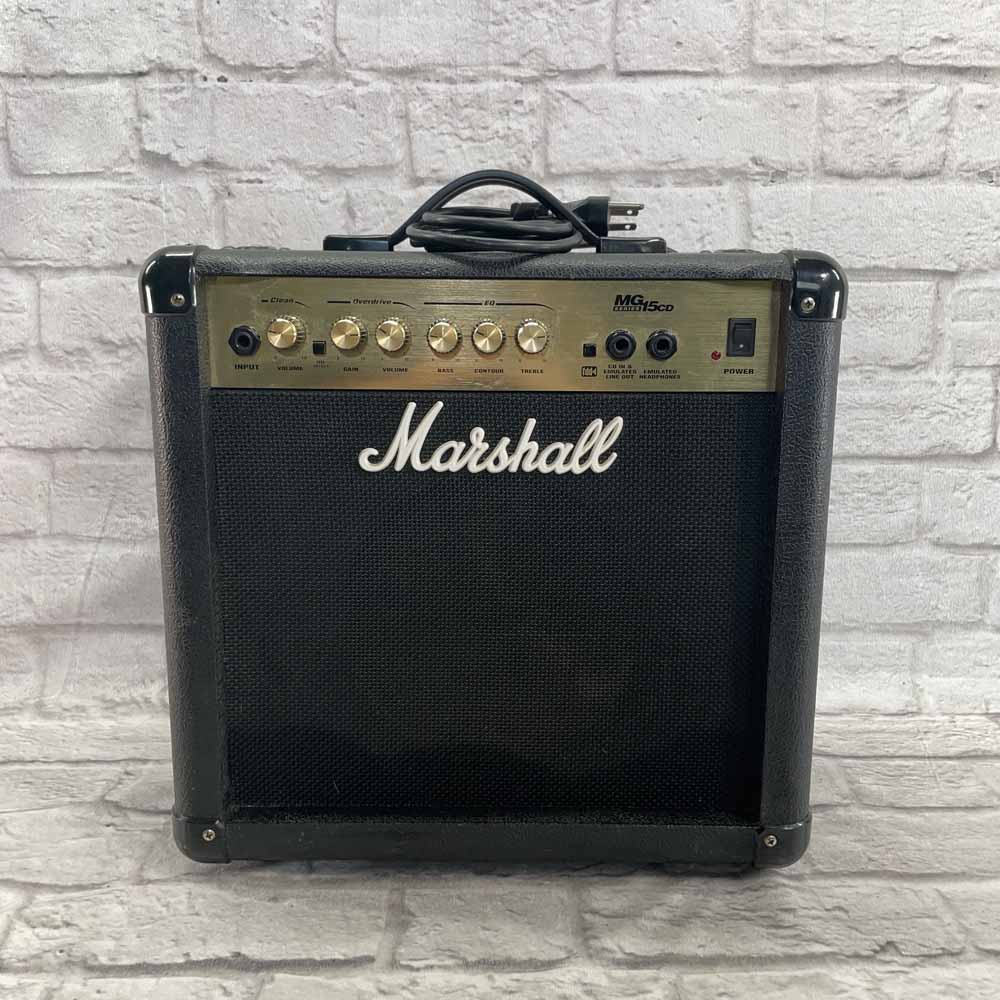 Used:  Marshall MG15CD 15 Watt Solid State Practice Combo Amp