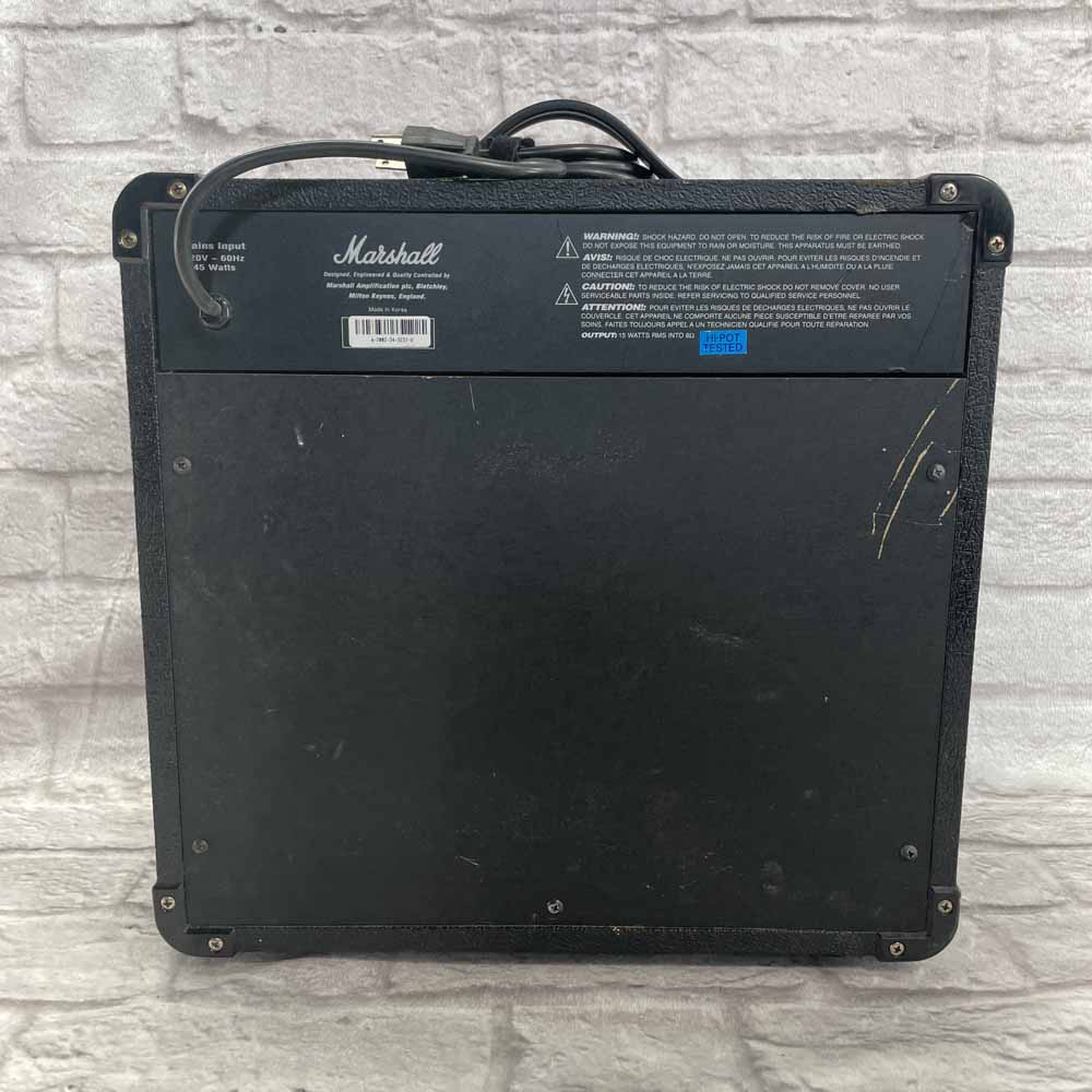 Used:  Marshall MG15CD 15 Watt Solid State Practice Combo Amp