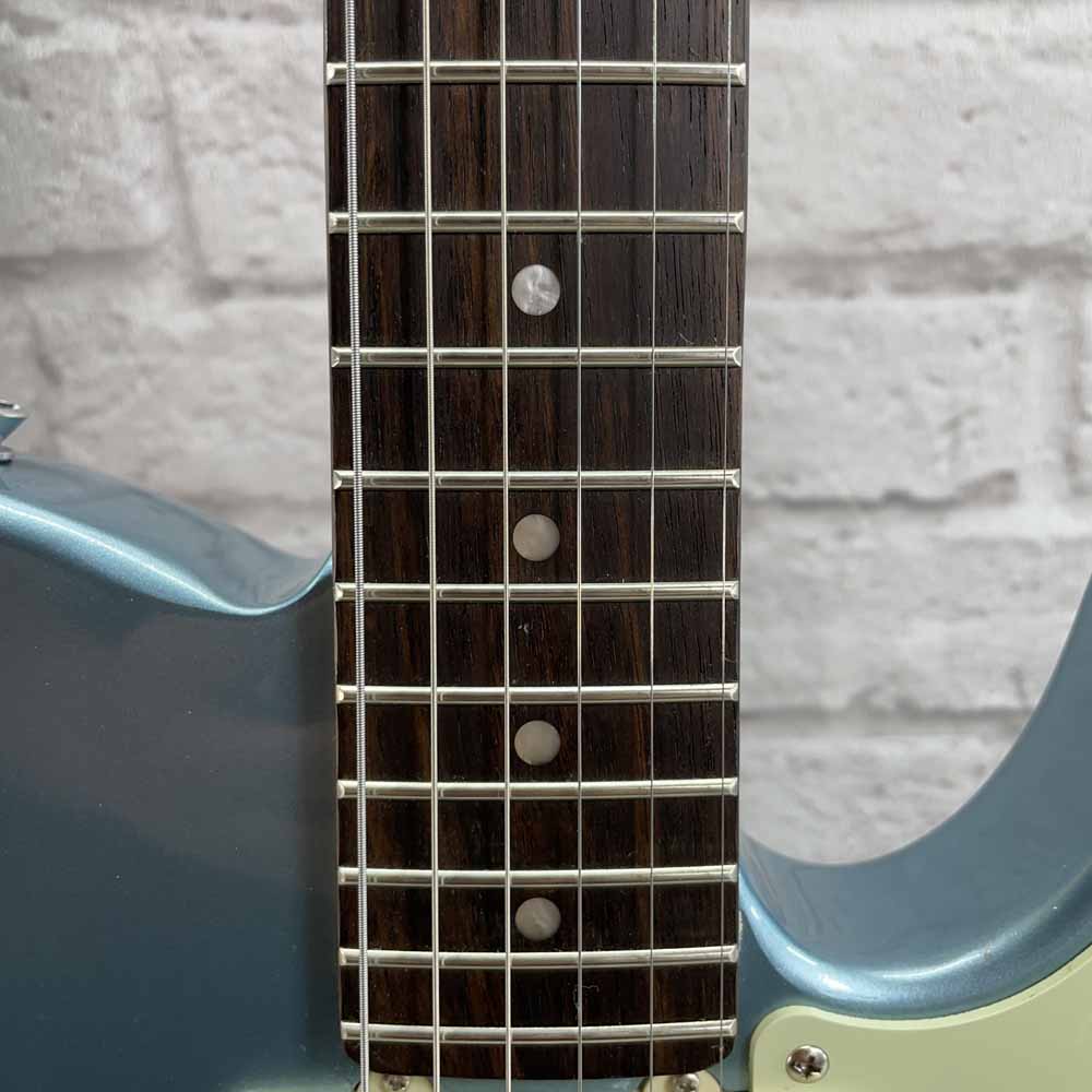 Used:  Squier FSR Cabronita Thinline Telecaster, Ice Blue Metallic