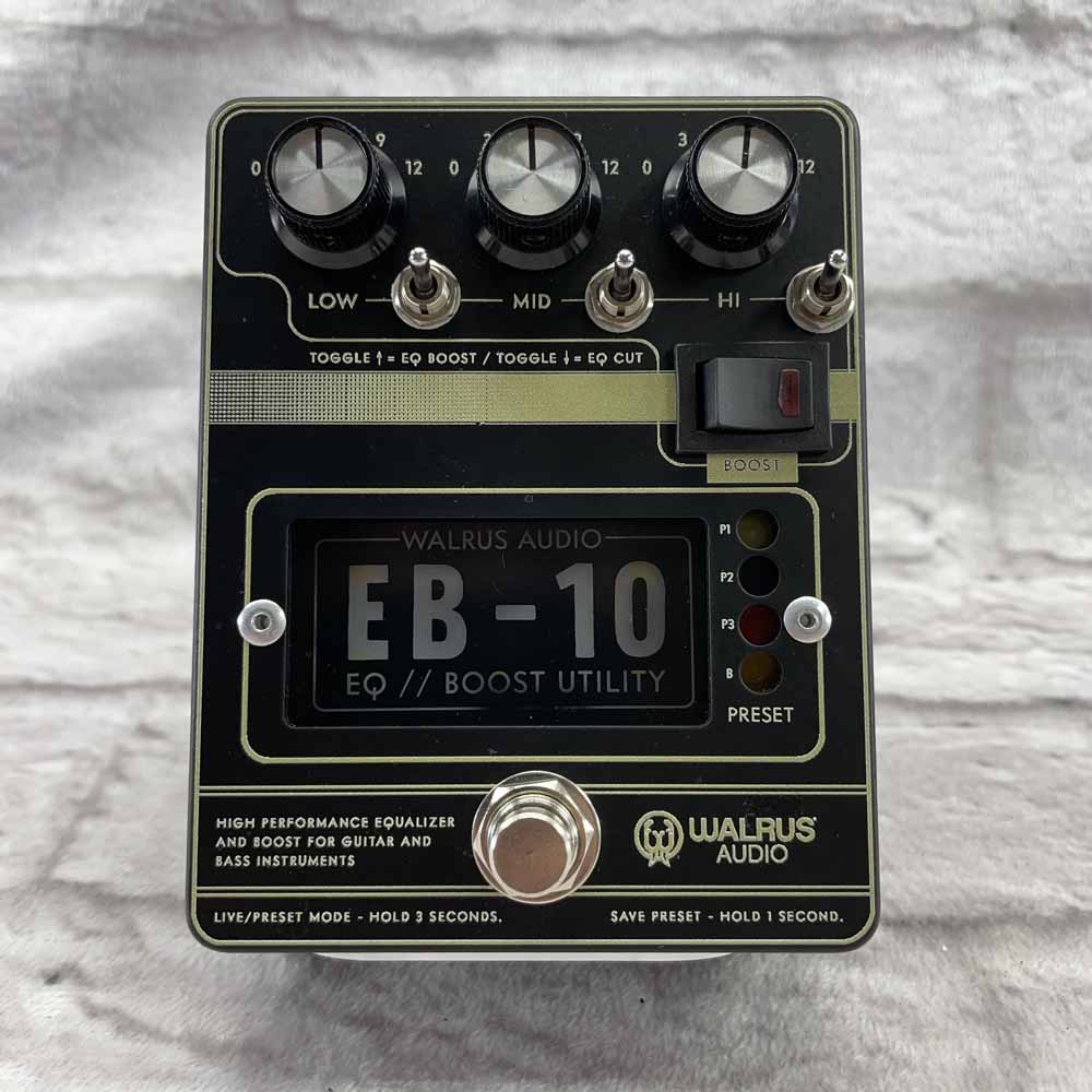 Used:  Walrus Audio EB-10 Preamp EQ/Boost Pedal - Matte Black