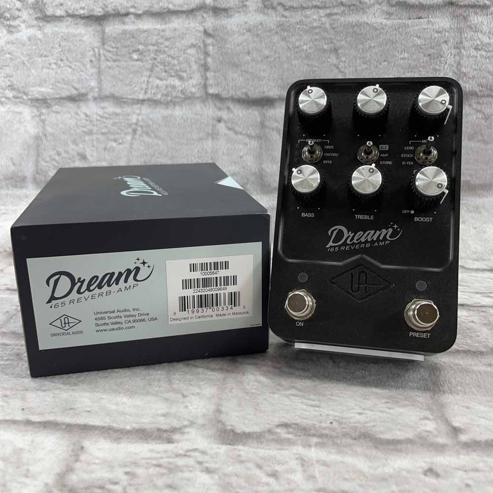 Used:  Universal Audio Dream ’65 Reverb Amplifier Pedal