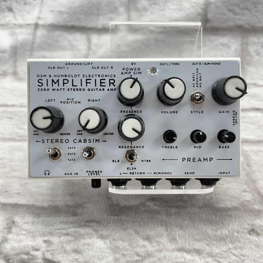 Used:  DSM & Humboldt Electronics Simplifier Zero Watt Stereo Guitar Amp Pedal