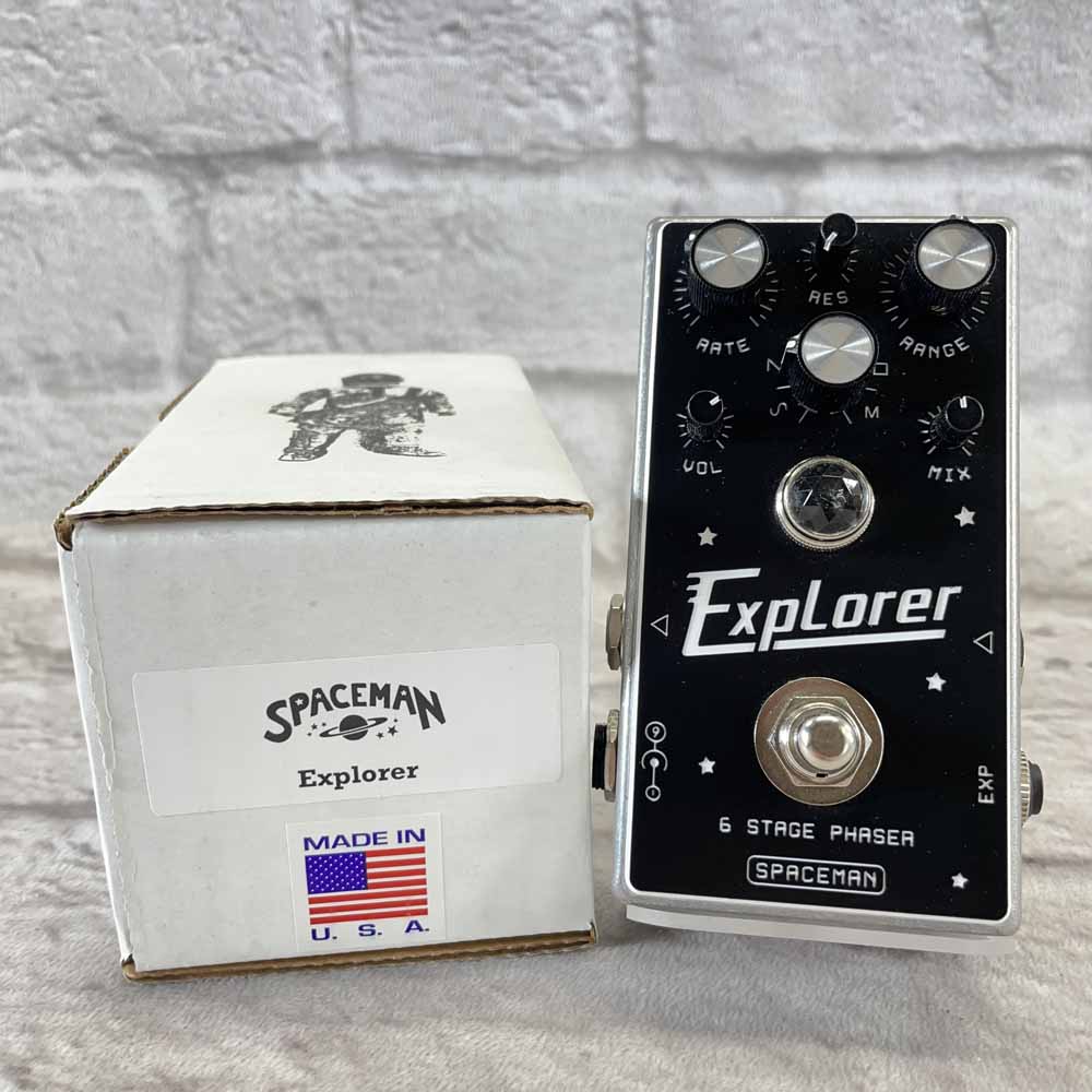 Used:  Spaceman Effects Explorer 6 Stage Phaser Pedal