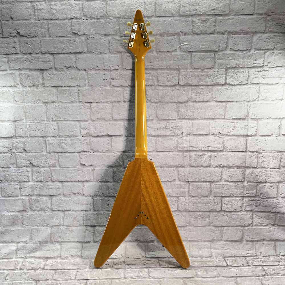 Used:  Epiphone Flying V (Gibson Logo)