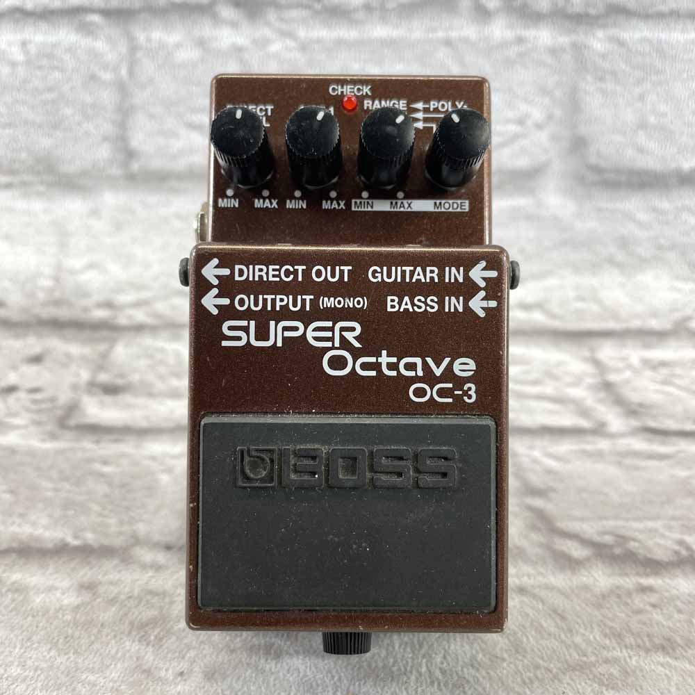 Used:  Boss OC-3 Super Octave Pedal