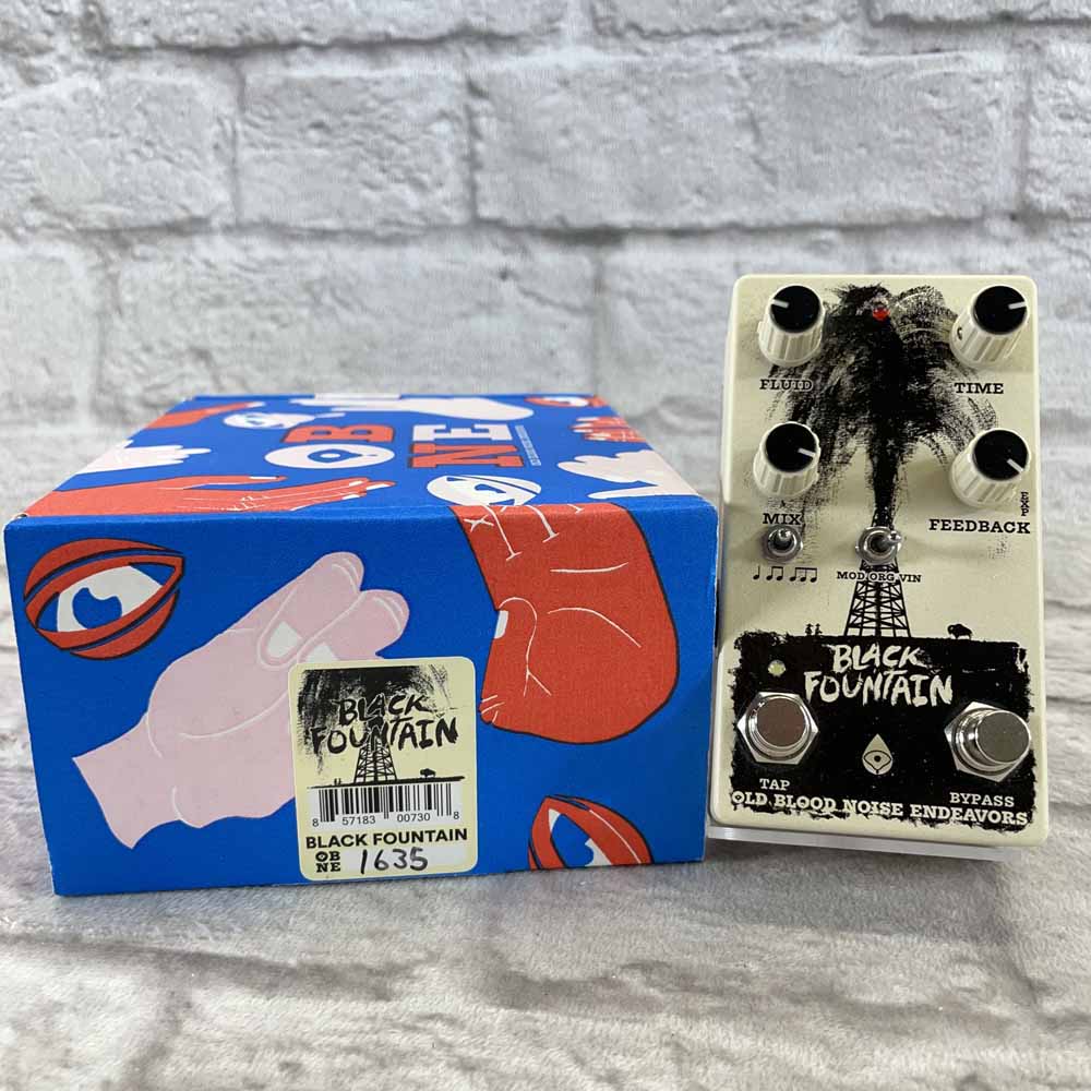 Used:  Old Blood Noise Endeavors Black Fountain Delay V2