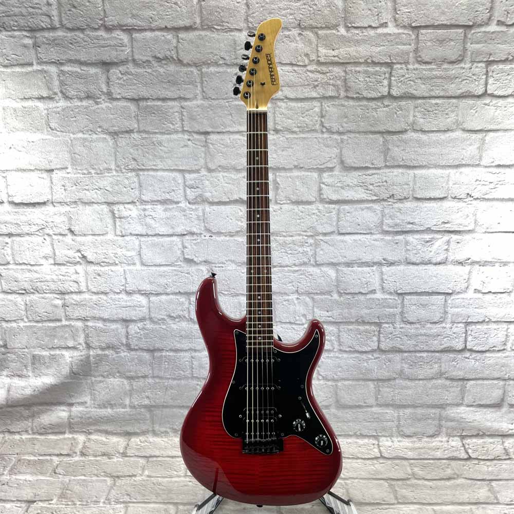 Used:  Fernandes Guitars Retrorocket Electric Guitar - Transparent Red