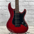 Used:  Fernandes Guitars Retrorocket Electric Guitar - Transparent Red