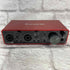 Used:  Focusrite Scarlett 2i2 3rd Gen USB Audio Interface