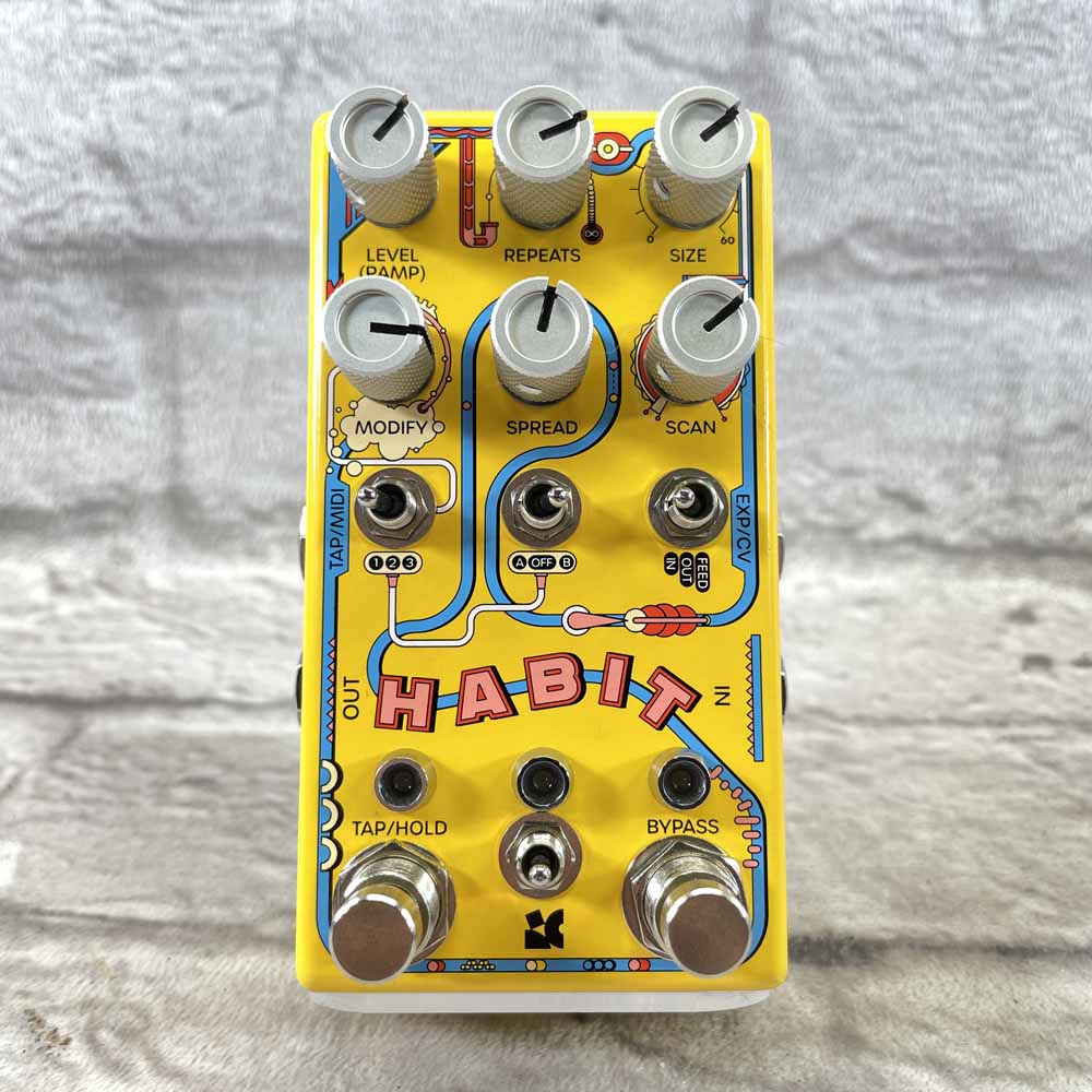 Used:  Chase Bliss Habit Delay Pedal