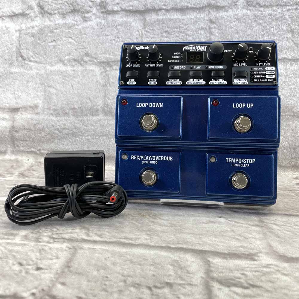 Used:  DigiTech JamMan Stereo Phrase Sampler/Looper Pedal