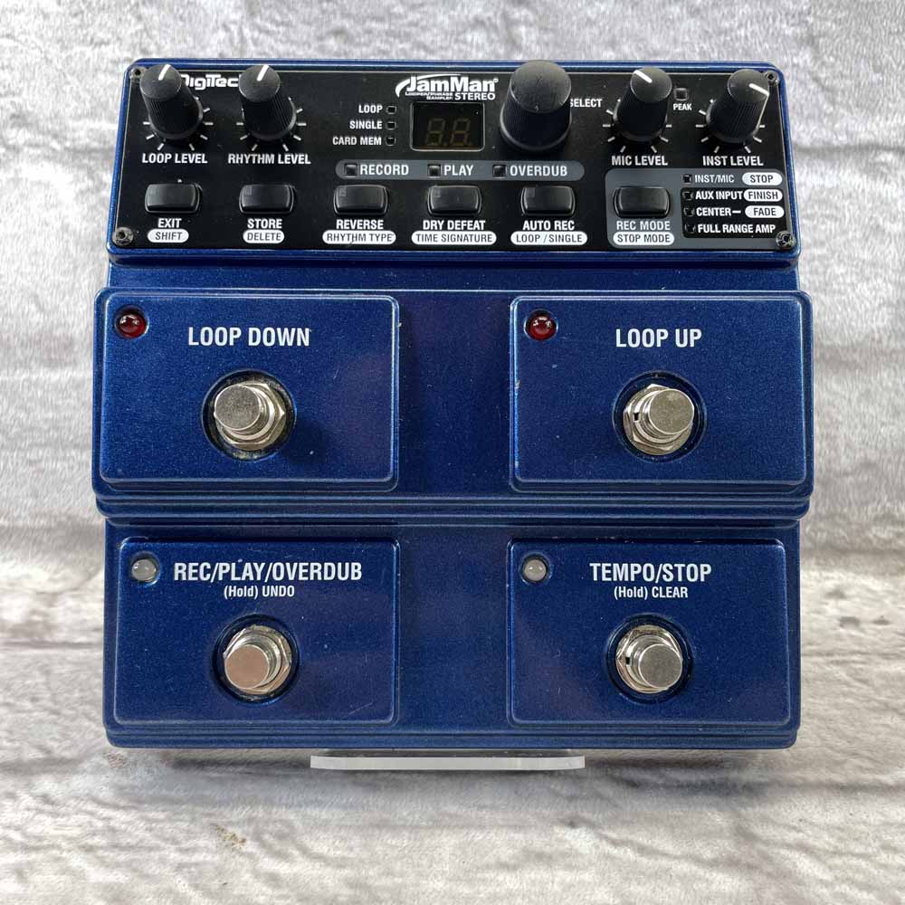 Used:  DigiTech JamMan Stereo Phrase Sampler/Looper Pedal