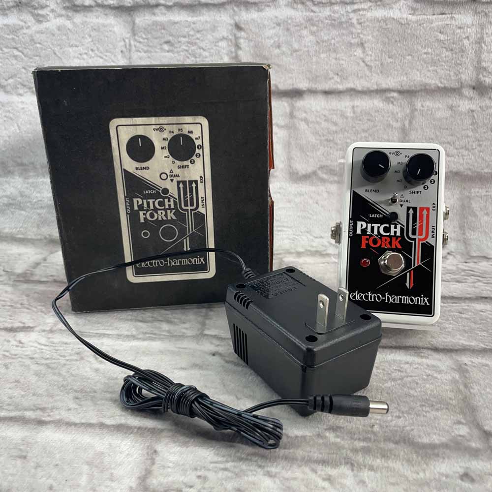 Used:  Electro-Harmonix Pitch Fork Polyphonic Pitch Shifter Effects Pedal