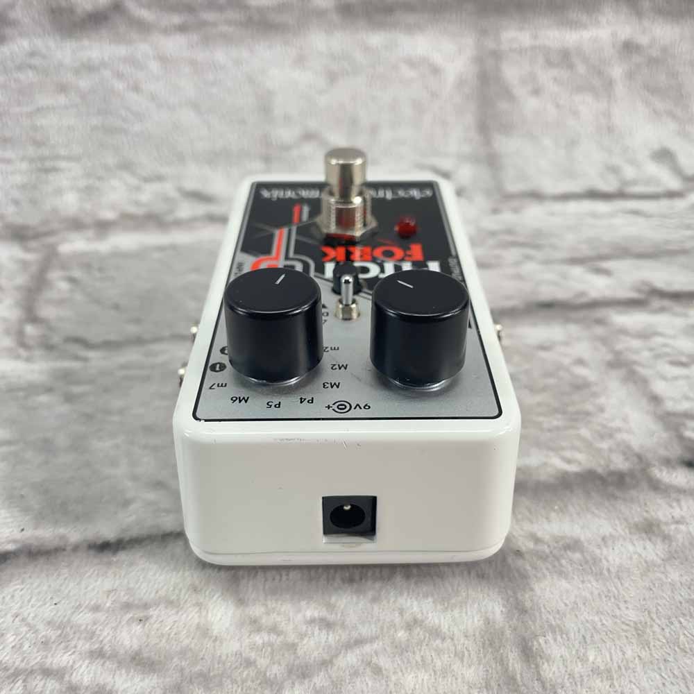 Used:  Electro-Harmonix Pitch Fork Polyphonic Pitch Shifter Effects Pedal