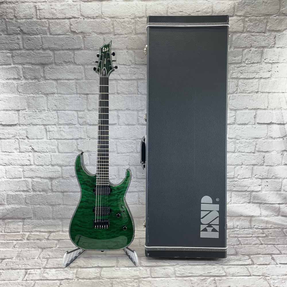 Used:  ESP LTD Deluxe H-1001 QM Electric Guitar