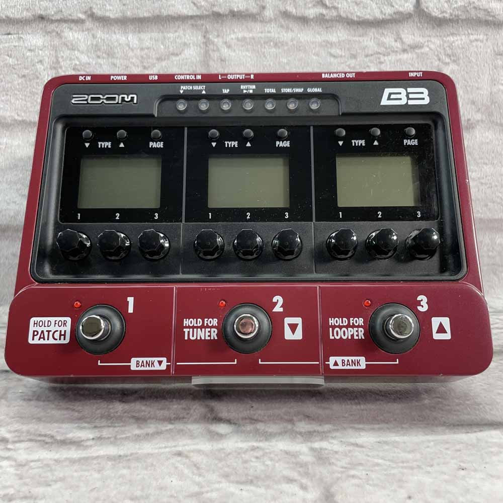 Used:  Zoom B3 Bass Multi-effect Pedal