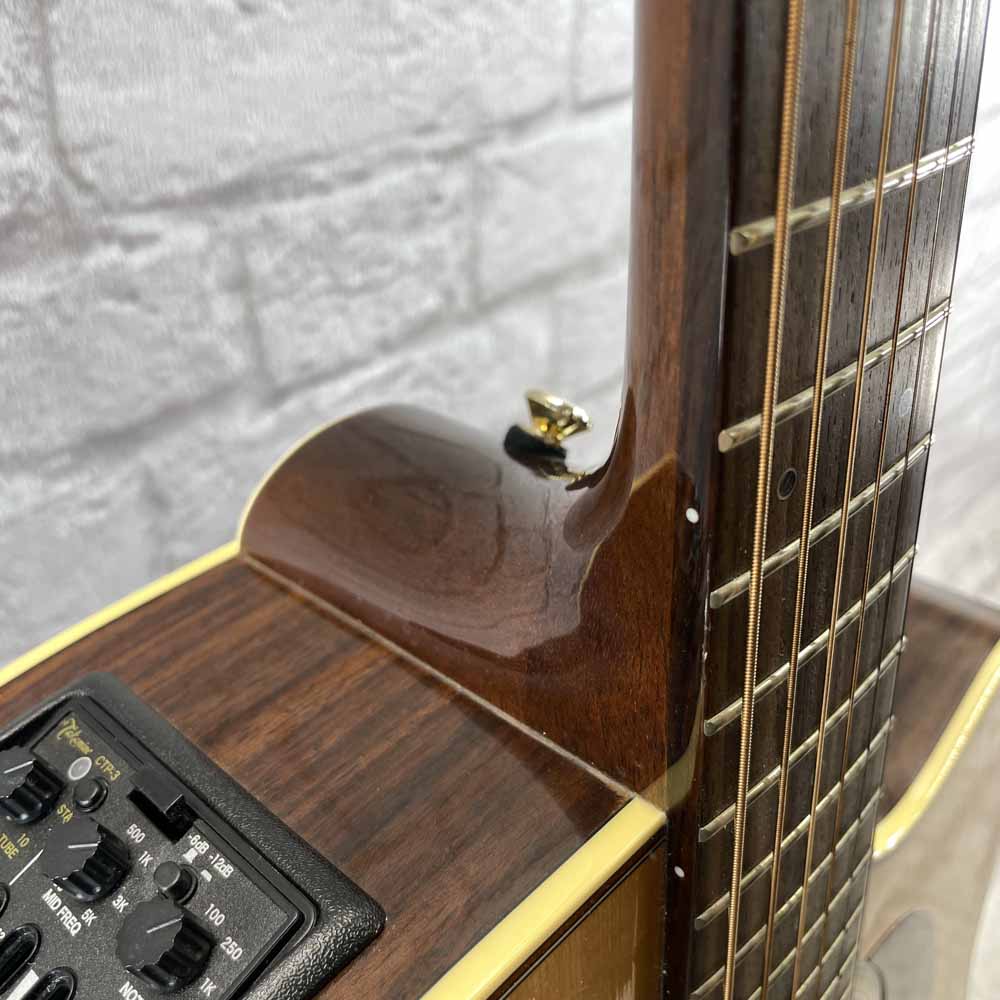 Used:  Takamine P5DC Acoustic Guitar - Natural w/electronics