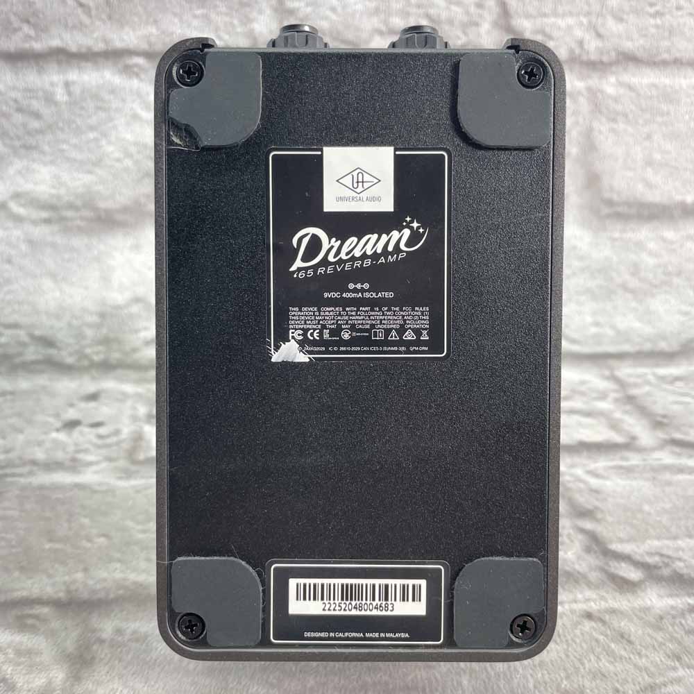 Used:  Universal Audio Dream ’65 Reverb Amplifier Pedal