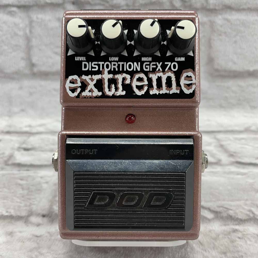 Used:  DOD GFX 70 Extreme Distortion Pedal