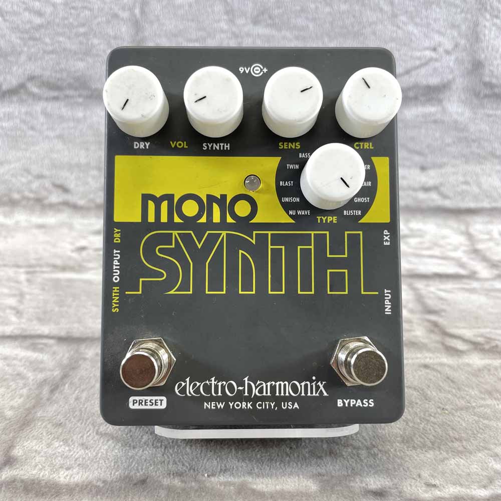Used:  Electro-Harmonix Mono Synth Guitar Synthesizer Pedal