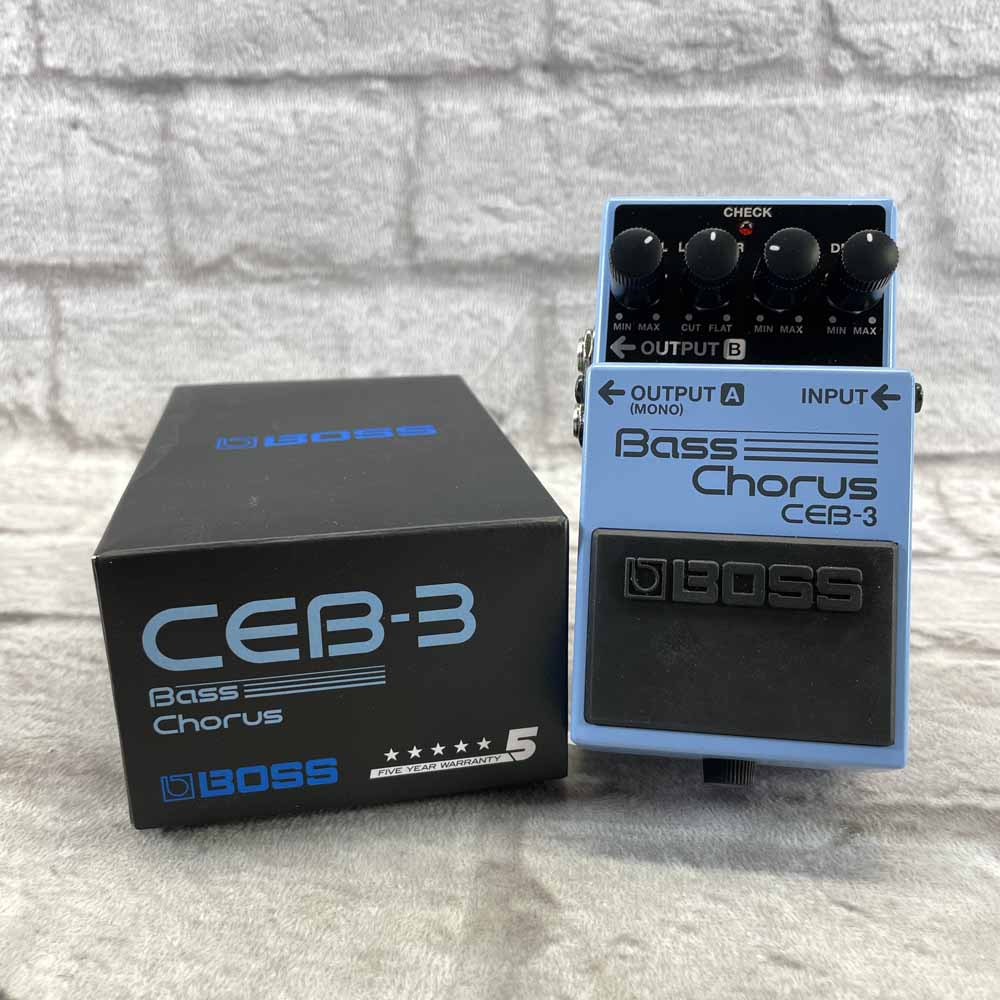 Used:  Boss CEB-3 Bass Chorus Pedal