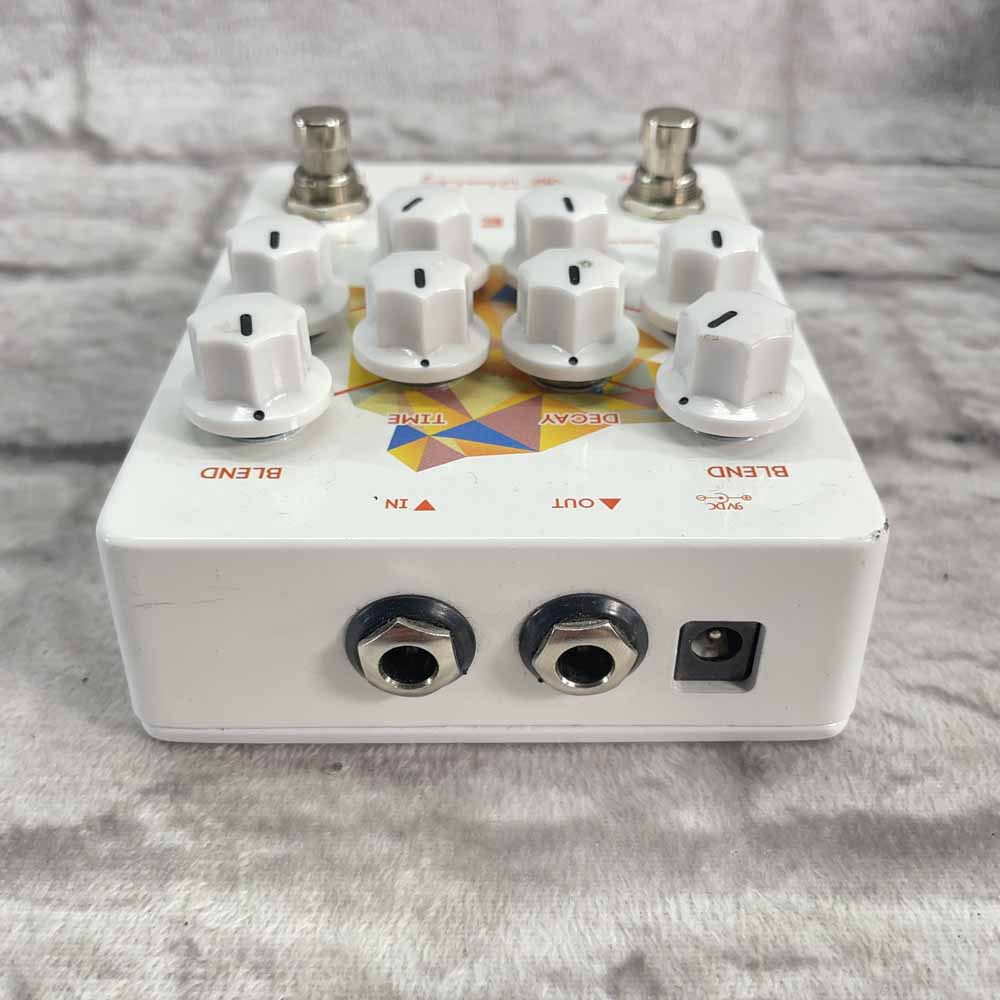 Used:  Keeley Caverns Delay Reverb Pedal