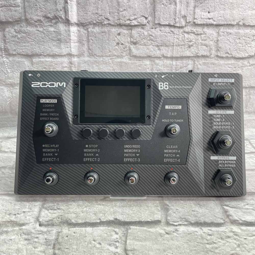 Used:  Zoom B6 Bass Multi Effects Processor w/ BTA-1 Bluetooth Adapter