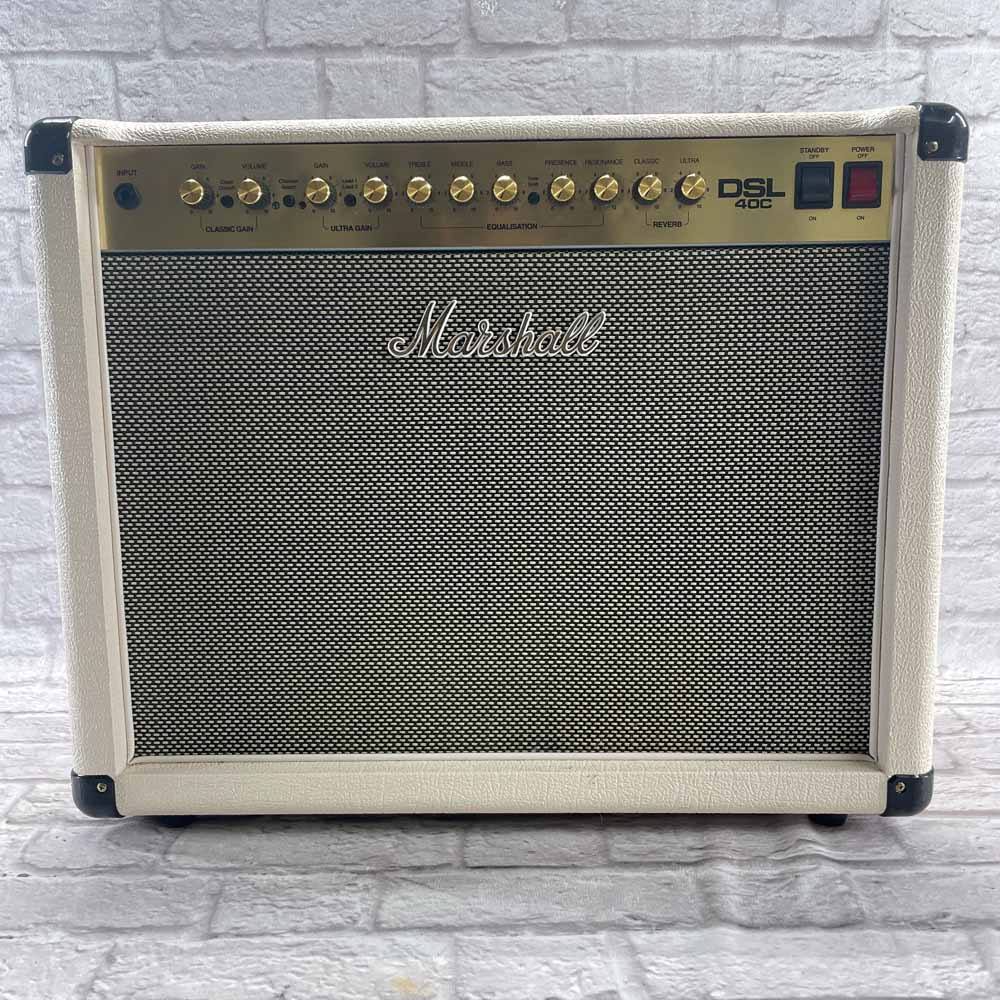 Used:  Marshall DSL40C Limited Edition White 40 Watt