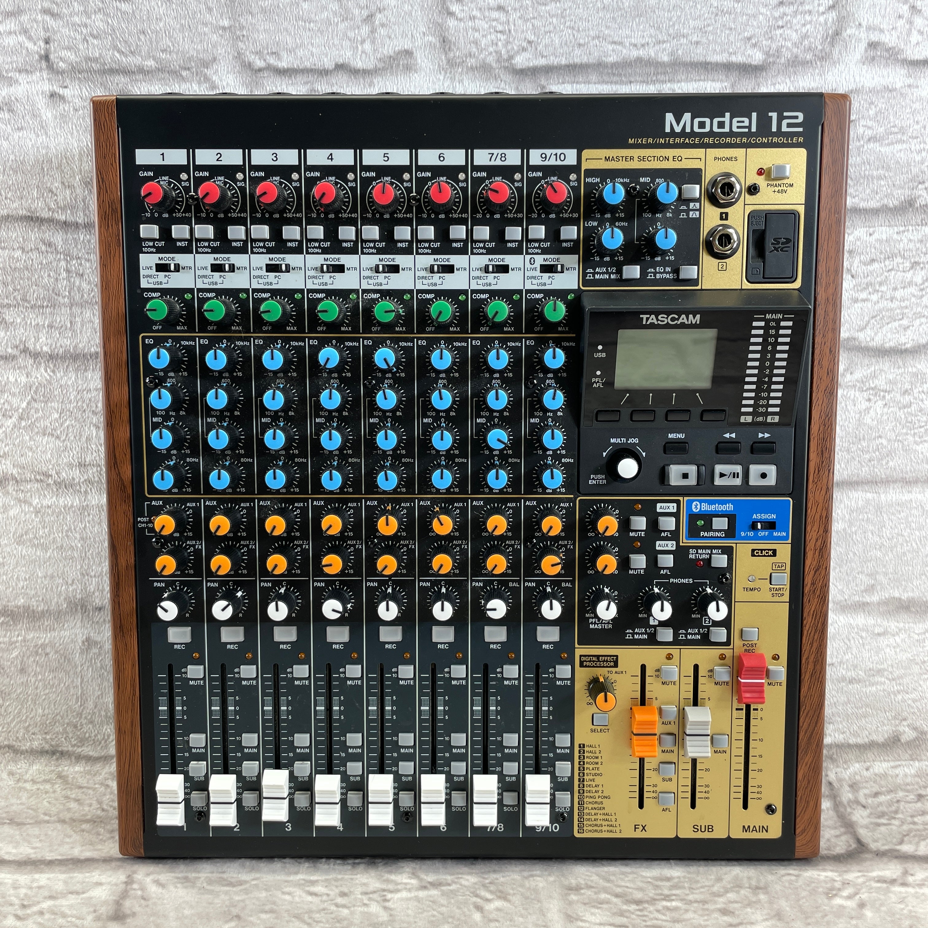 Used:  Tascam Model 12 Mixer